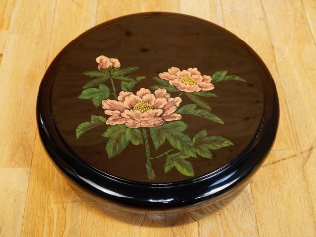 最新 茶櫃/丸駿河竹千筋細工 駿河竹千筋細工 然林房 八角茶櫃(ちゃひつ