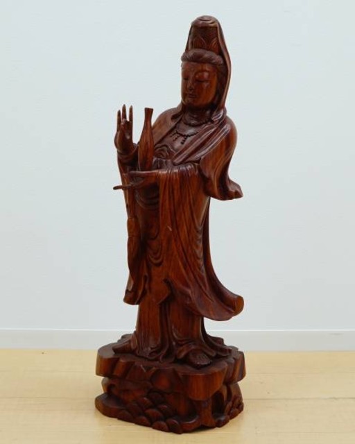 木彫り 仏像 木製彫刻 木像 置物 オブジェ （ 民芸品）の買取