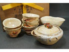 二六焼 蟹刻煎茶器揃の詳細ページを開く