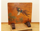 天然無垢材 一枚板 衝立 間仕切り 竹鳥彫刻 在銘の詳細ページを開く
