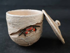 楽山焼 楽山作 蟹彫蓋付 湯呑 煎茶器 の詳細ページを開く