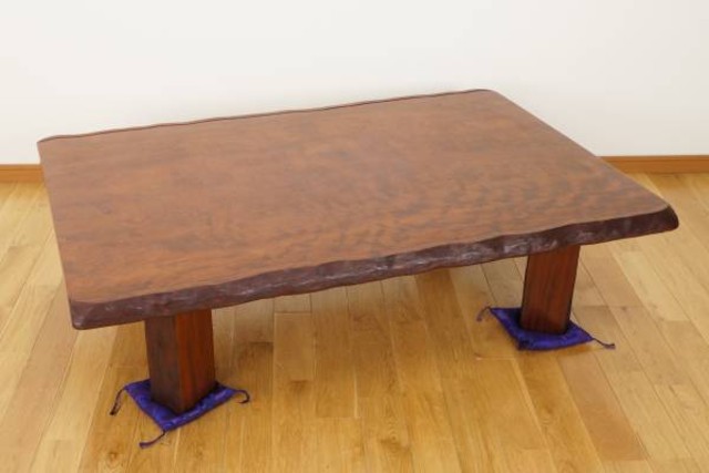 天然無垢材 一枚板 座卓 座敷テーブル リビング机 家具インテリア