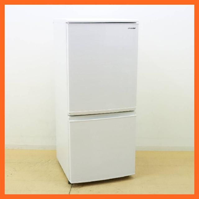 シャープ 2ドア 冷凍冷蔵庫 137L SJ-D14F-W つけかえどっちもドア 霜取り不要