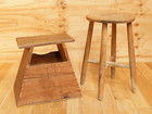 レトロ ウッド スツール 椅子 2脚セット 飾り台  イスの詳細ページを開く