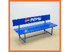 PEPSI/ペプシ ベンチ ベンチチェア 長椅子 ペプシコーラ ロゴ入りの詳細ページを開く