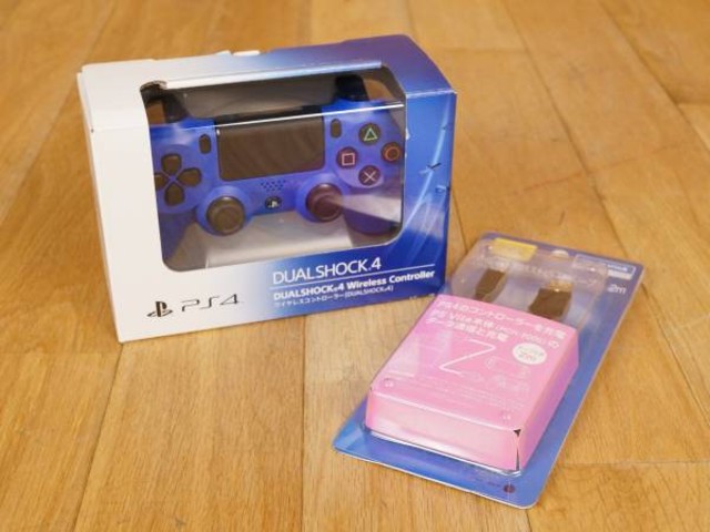 PS4 コントローラー DUALSHOCK4 ブルー ケーブル