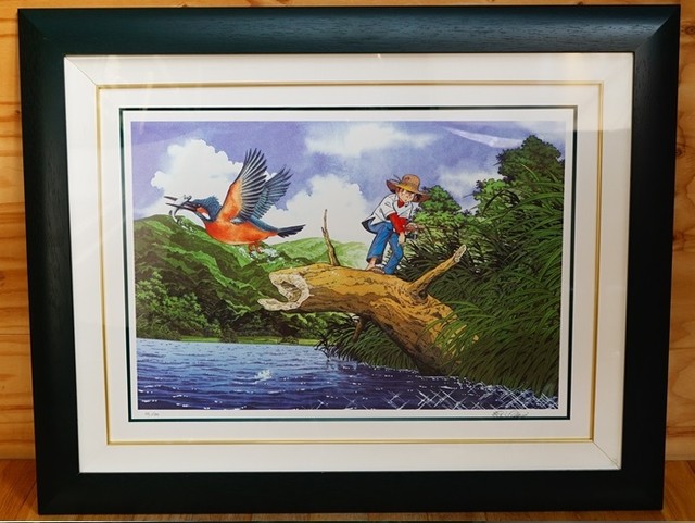 矢口高雄 釣りキチ三平 「カワセミ」 版画 （ 絵画）の買取価格 （ID