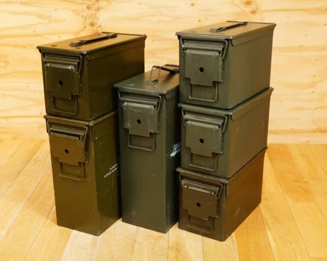 弾薬箱 アンモボックス ミリタリー 6個 収納箱