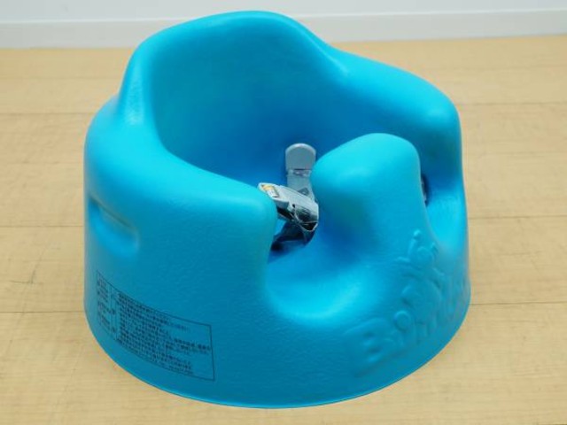 バンボ Bumbo ベビーソファ チェア ブルー 専用腰ベルト付き （ ベビー