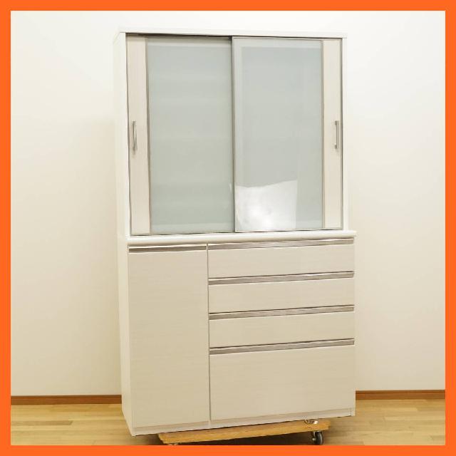 ニトリ 食器棚 キッチンボード キッチン収納 ホワイト 幅120cm（食器棚・キッチンボード）の買取価格 （ID:382237）｜おいくら