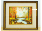 絵画 油彩 紅葉 風景画 油絵 額装の詳細ページを開く