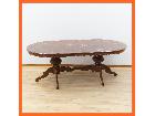 クラシック家具 猫脚 ダイニングテーブル 幅約198.5cm オーバル 6人用 4人用 食卓 彫の詳細ページを開く