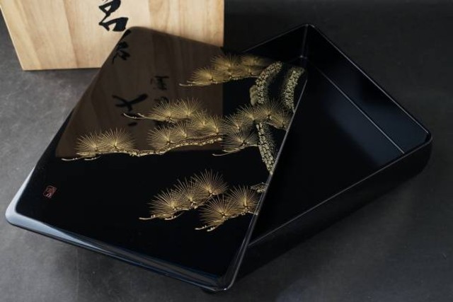 輪島塗 松紋 文箱