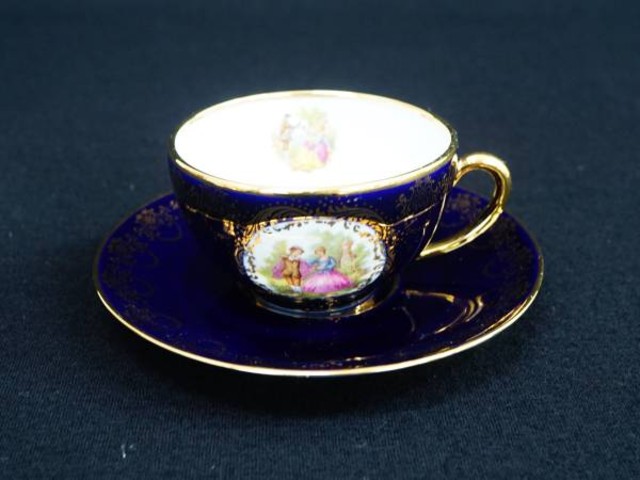 LIMOGES CASTEL リモージュ カップ＆ソーサー 22K GOLD （ 西洋陶磁器