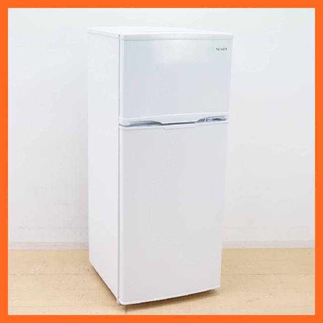 アイリスオーヤマ 2ドア 冷凍冷蔵庫 118L AF118-W 静音設計 温度調節つまみ付