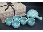 高麗青磁 韓基雄作煎茶器揃の詳細ページを開く