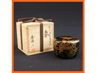 輪島塗 秋草蒔絵 棗 玉峰造 共箱 茶道具の詳細ページを開く