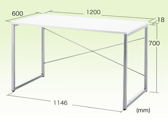 サンワ パソコンデスク 100-DESK046 W120×D60①