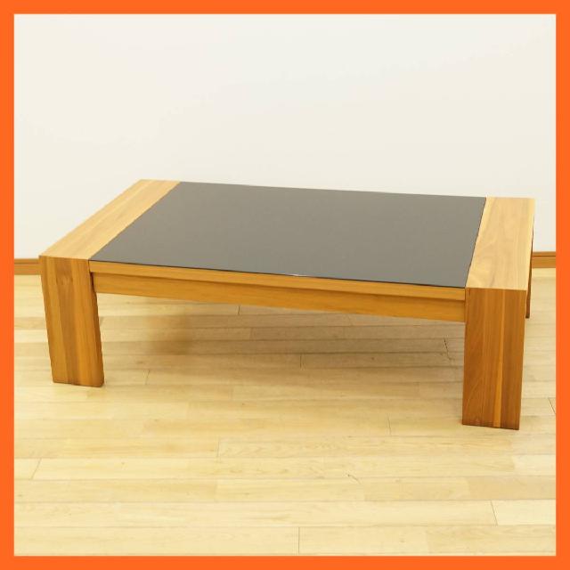 ヒュルスタ/hulsta センターテーブル ガラス天板 幅約120cm テーブル ドイツ インテリ