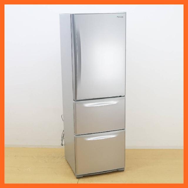 パナソニック 3ドア 冷凍冷蔵庫 365L NR-C37AM-S 日本製 フロスティーシルバー Ag
