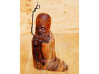七福神木彫 福禄寿 立像 置物 木製 彫刻の詳細ページを開く