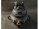 銅製 三ツ足唐獅子 金彩菊仏 香炉 茶道具の詳細ページを開く