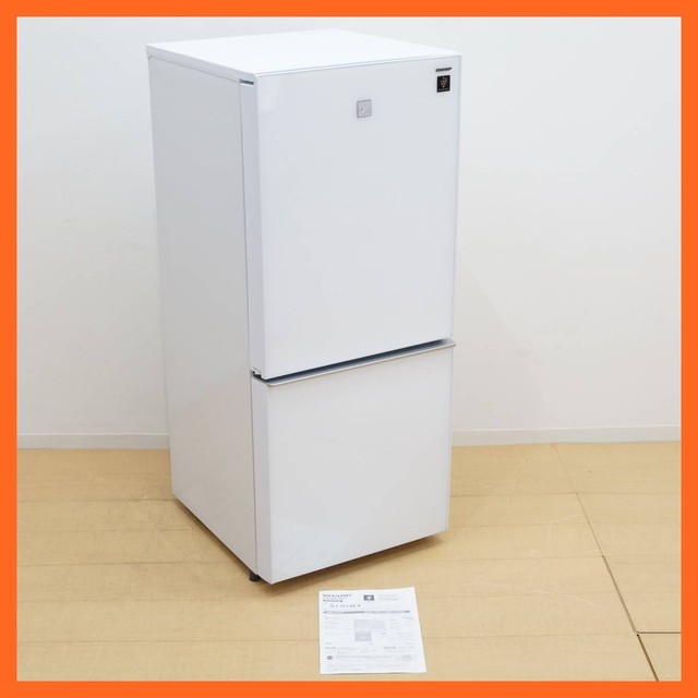 2017年式 137L シャープ冷蔵庫 SJ-G14E4-W SHARP シャープ 冷蔵庫 2017年 2ドア SJ-G14E4-W (つけかえどっちも