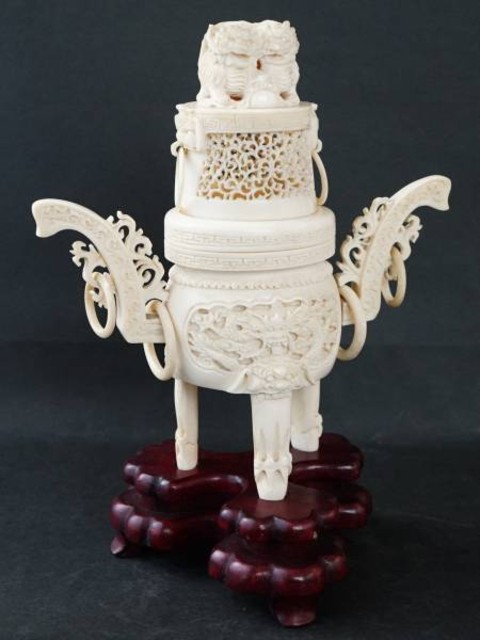 本象牙 香炉 （ 古美術）の買取価格 （ID:303545）｜おいくら