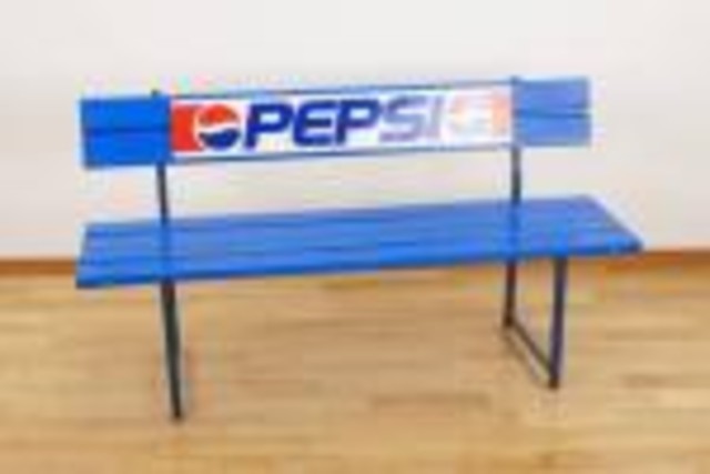 ペプシコーラ ベンチ 長椅子 ブルー 非売品 Pepsi （ イス・チェア）の 