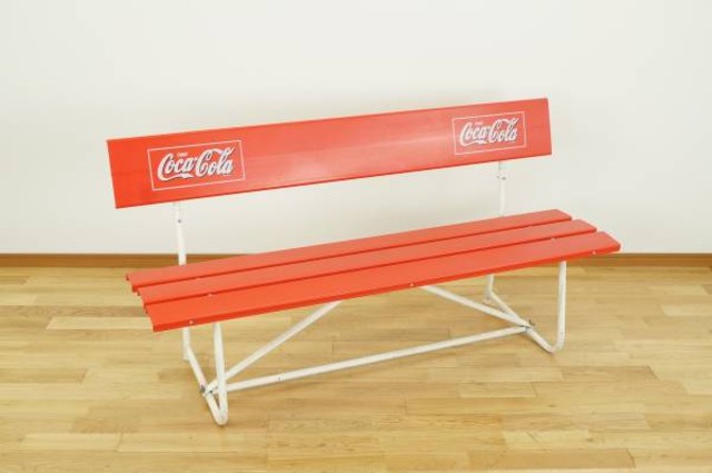 コカ・コーラ Enjoy Coca-Cola レトロ ベンチ椅子 （ イス・チェア）の 