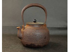 古道具鉄瓶 鉄釜 鐵器 銅蓋 煎茶道具の詳細ページを開く