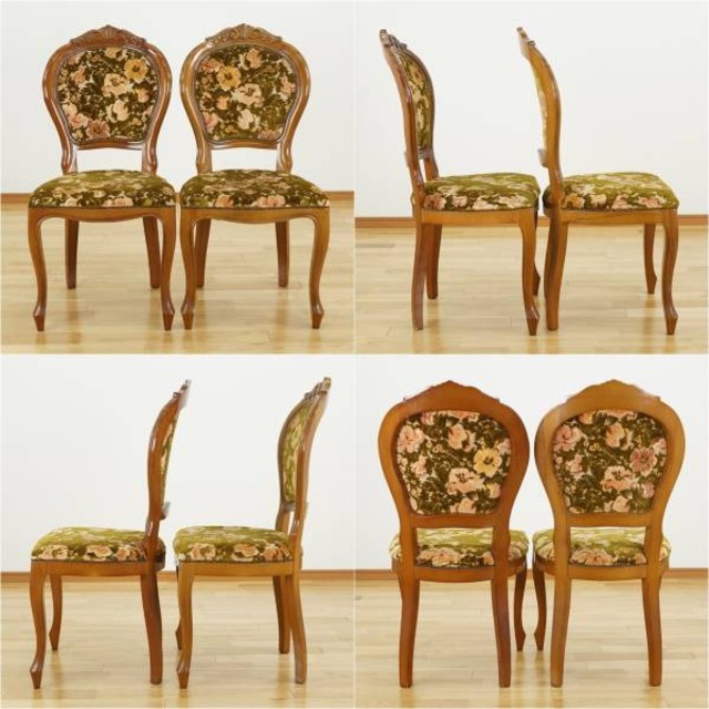 クラシック家具 ダイニング チェア  椅子2脚セット③