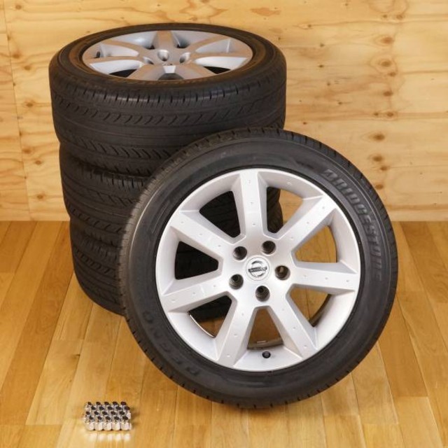 日産 純正ホイール 17×7.5/8 225/50R17 4本 