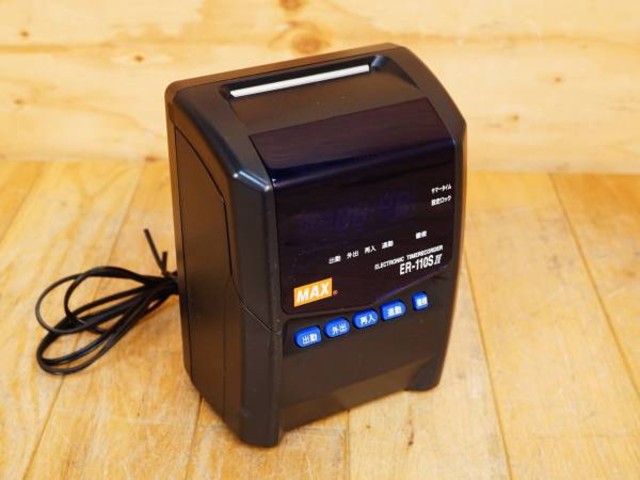 マックス タイムレコーダー ER-110S4 ブラック