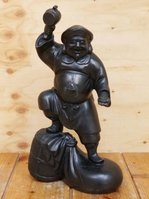 真鍮像 栄山作大黒天
