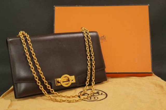 HERMES チェーンショルダーバッグ
