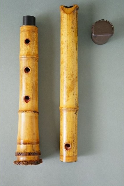 真山 尺八 1尺8寸(54.54cm) 都山流 五孔　楽器