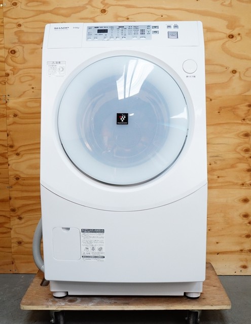 シャープ ドラム式洗濯乾燥機 9/6kg ES-V220-AL   家電