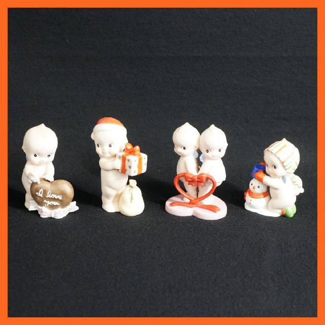 加藤工芸 ローズオニール Rose O'Neill キューピー 4体セット サンタ 雪だるま I l