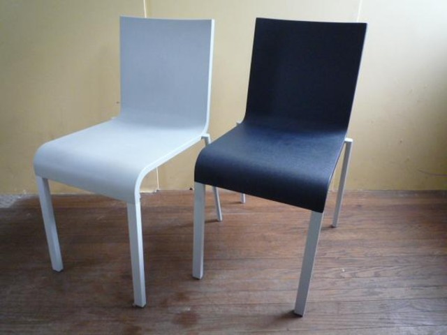Vitra/ヴィトラ 03 スタッキングチェア ２脚セット 灰/紺