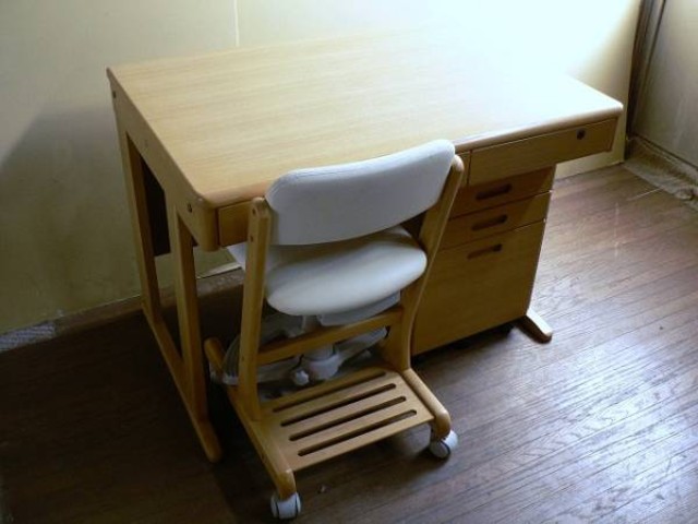 学習机・椅子・ワゴン3点 ヒカリサンデスク
