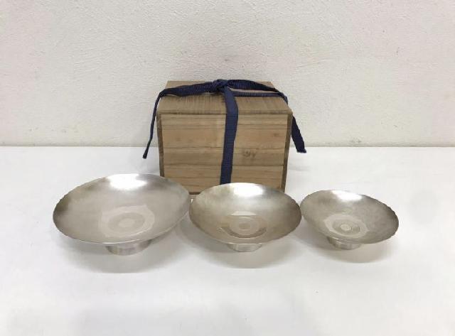 銀盃 銀杯 純銀製 酒器 三点 総重量289g