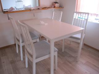 【福岡市内引取限定】（新品未使用）ダイニングテーブル、椅子セット 引取り限定 福岡市西区』ダイニングテーブル 福岡市 市内近郊限定