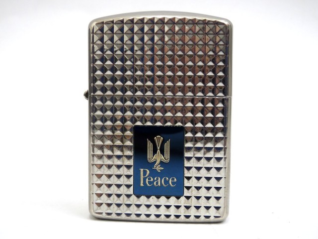 ジッポ peace たばこ 1995 ブルーチタンカラー Zippo ジッポー ジッポ peace たばこ 1995 ブルーチタンカラー Zippo ジッポー