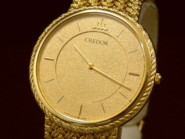 【買取専門店よろずやあびこ店】セイコー クレドール K18金無垢 メンズ腕時計（セイコー）の買取価格 （ID:324200）｜おいくら