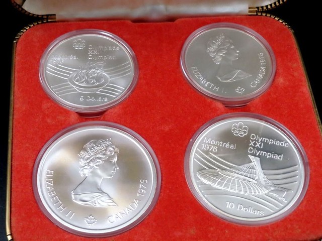 古947）1976年 モントリオール オリンピック 銀貨 3枚❗ - コレクション