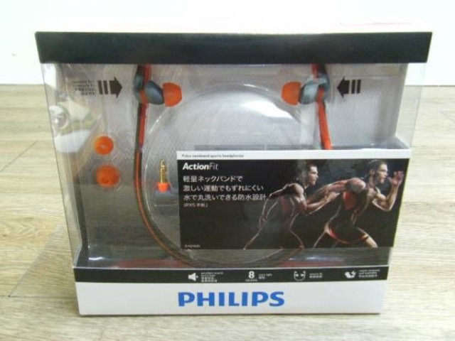 PHILIPS ネックバンド型スポーツヘッドフォン SHQ4200