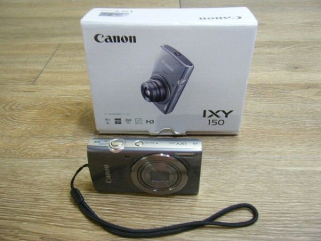 Canon IXY 150コンパクトデジタルカメラ グレー 美品】【スマホ転送OK】キャノン Canon IXY 150 グレー