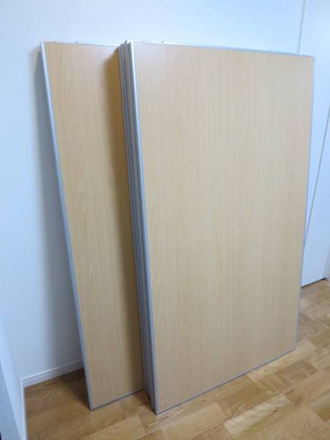 木目調パーテーション 大小8枚セット 自立式 160cm
