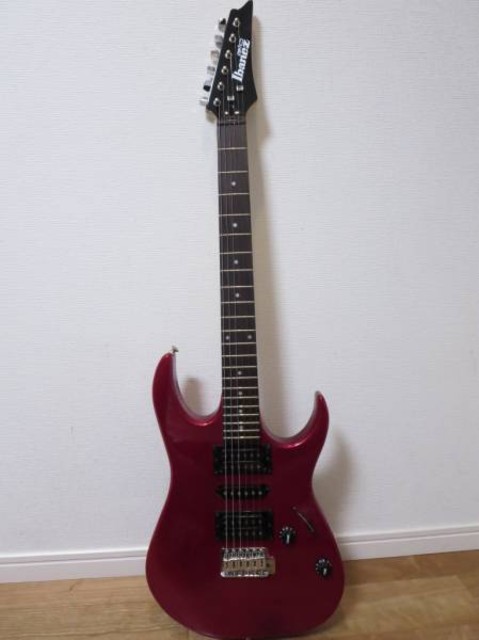 アイバニーズ GRX-70 メタリックレッド　PlayTech ソフトケース付 IBANEZ☆GIO GRX70??☆レッド☆ソフトケース付き （ ギター